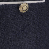 GIACCA BOUCLÉ IN MISTO LANA CON COLLETTO A CONTRASTO PF25034JBL BLUE SELF PORTRAIT 
