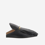 Mules in pelle con frange XXW79A0JU30U1O B999 TODS 