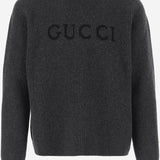 MAGLIONE IN LANA E CASHMERE CON LOGO 833499 XKEYJ1043 GUCCI 