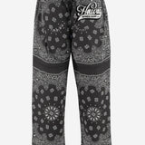 PANTALONI IN COTONE CON MOTIVO BANDANA TACATA BLACK APRES SURF 