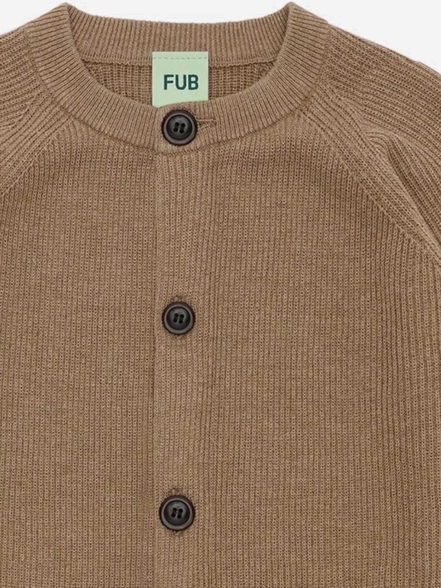 CARDIGAN IN COTONE 4626 CAMELMELANGE FUB KIDS 