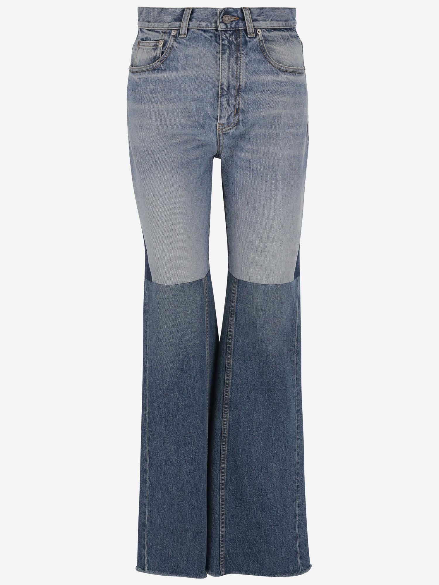 JEANS PATCHWORK IN DENIM DI COTONE CH24WDP14159 4ZD CHLOE 