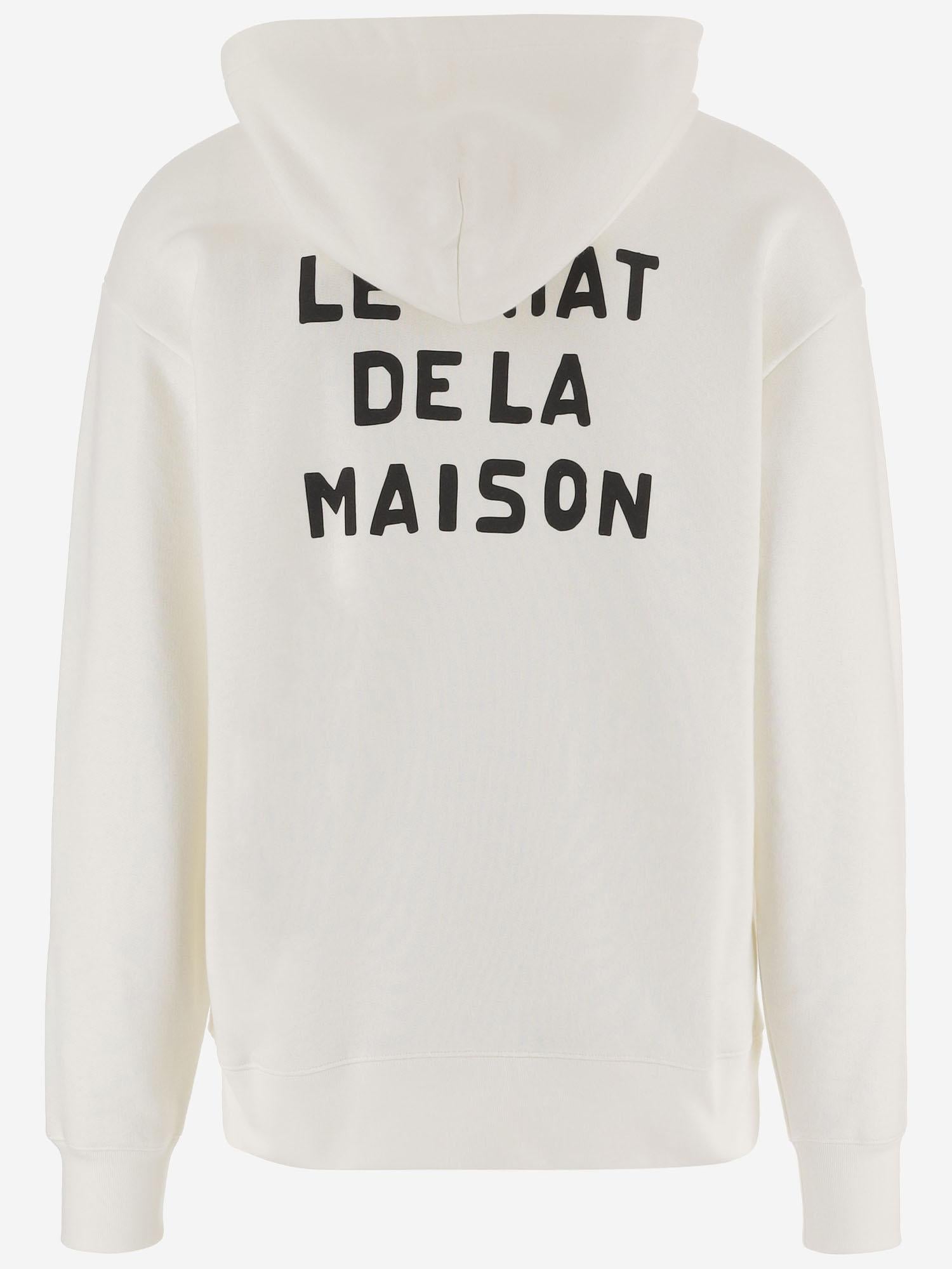 Felpa in cotone con Stampa Le Chat De La Maison 8V3MF28N BD1A03 VALENTINO 