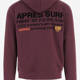 FELPA IN COTONE CON LOGO 37ADELAIDEHOODIE BURGUNDY APRES SURF 