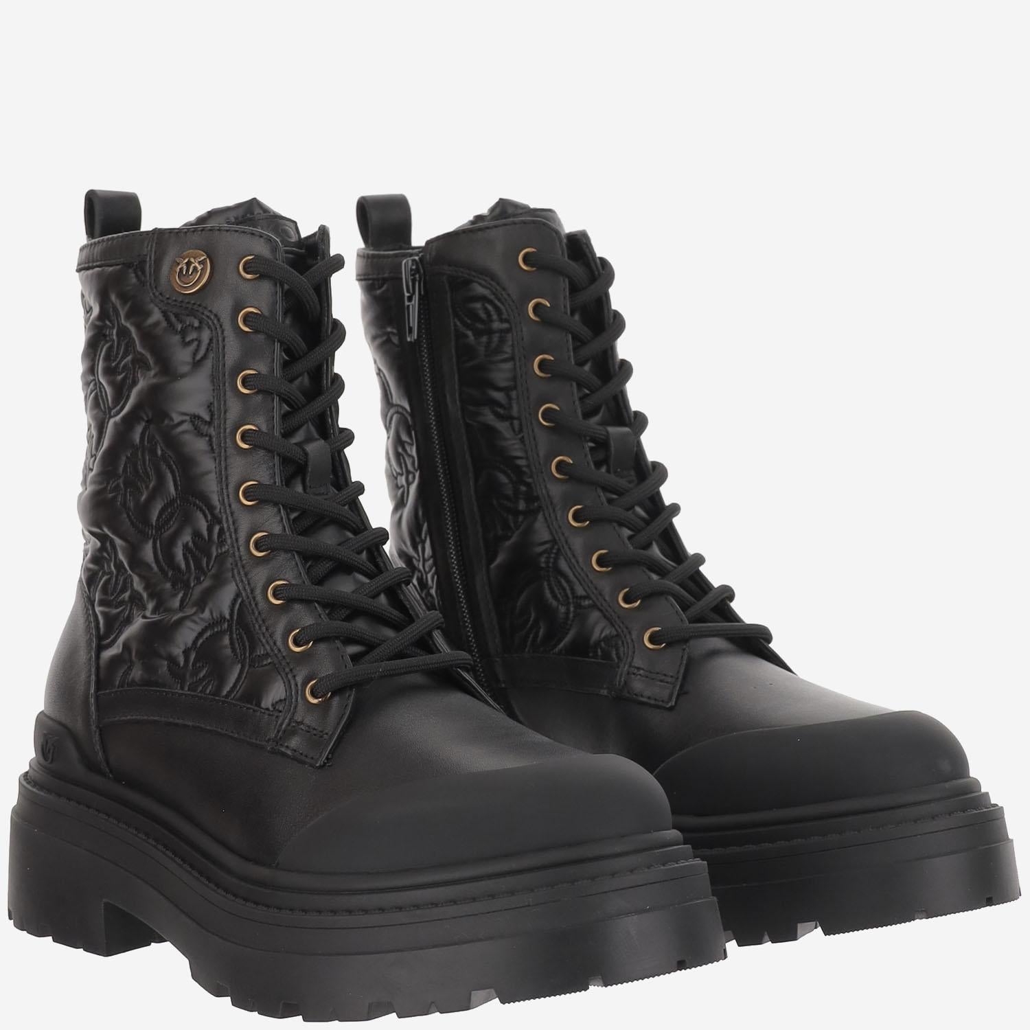 STIVALETTI TRAPUNTATI MIA 25 IN PELLE SD0401 T047Z99 PINKO 