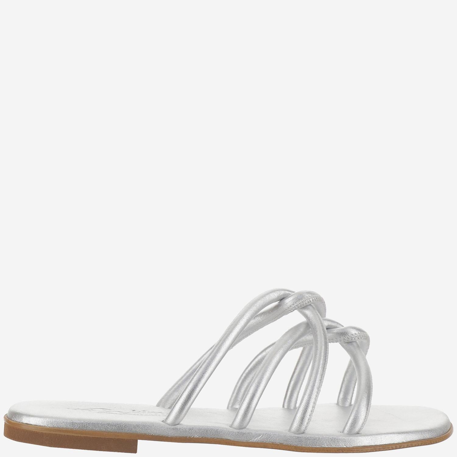 SANDALI IN PELLE TASO TUB ARGENTO KIMA 