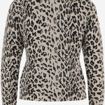 CARDIGAN IN LANA E CASHMERE STAMPA LEOPARDATA 25517640 909 ALLUDE 