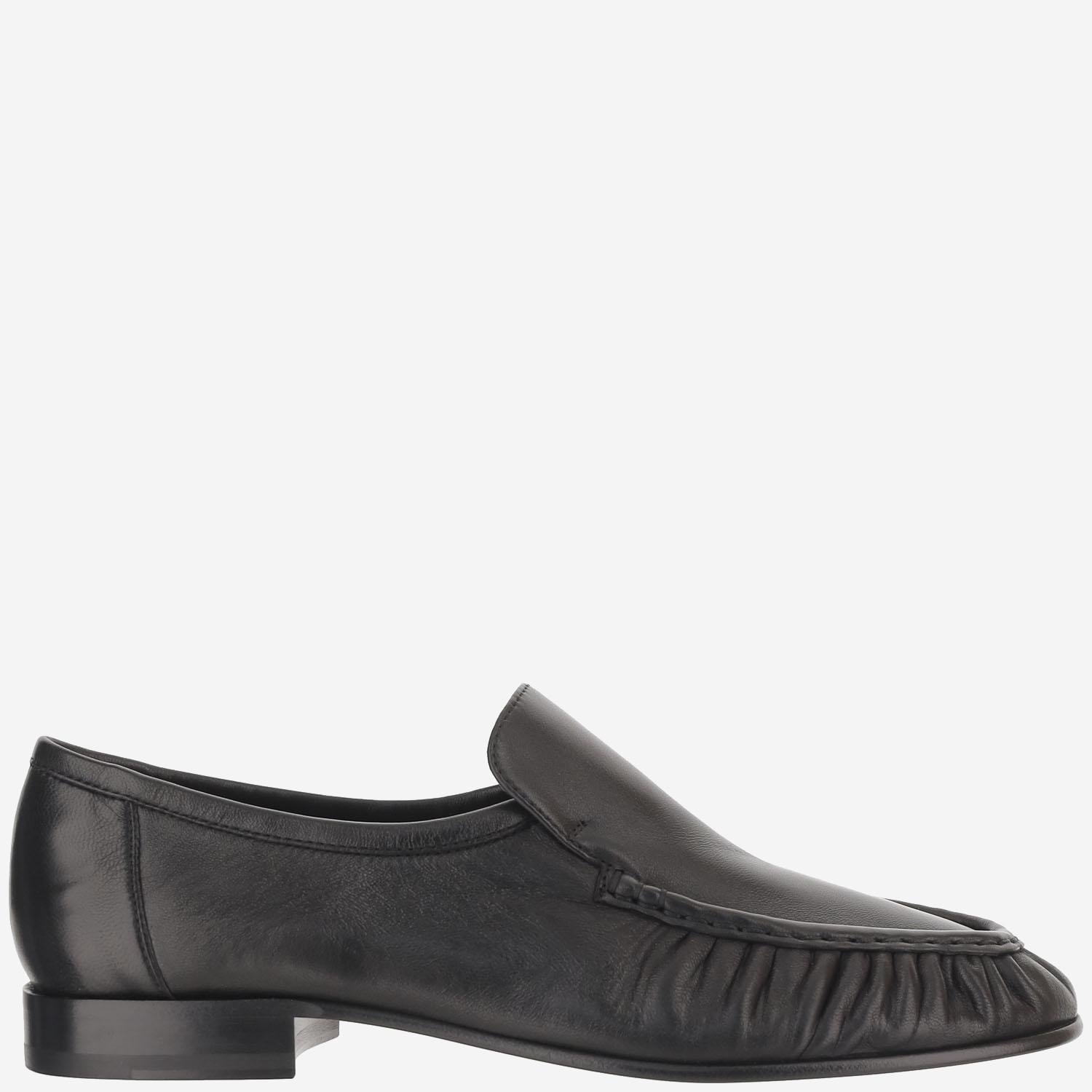 MOCASSINI IN PELLE F1923SN60 BLK THE ROW 