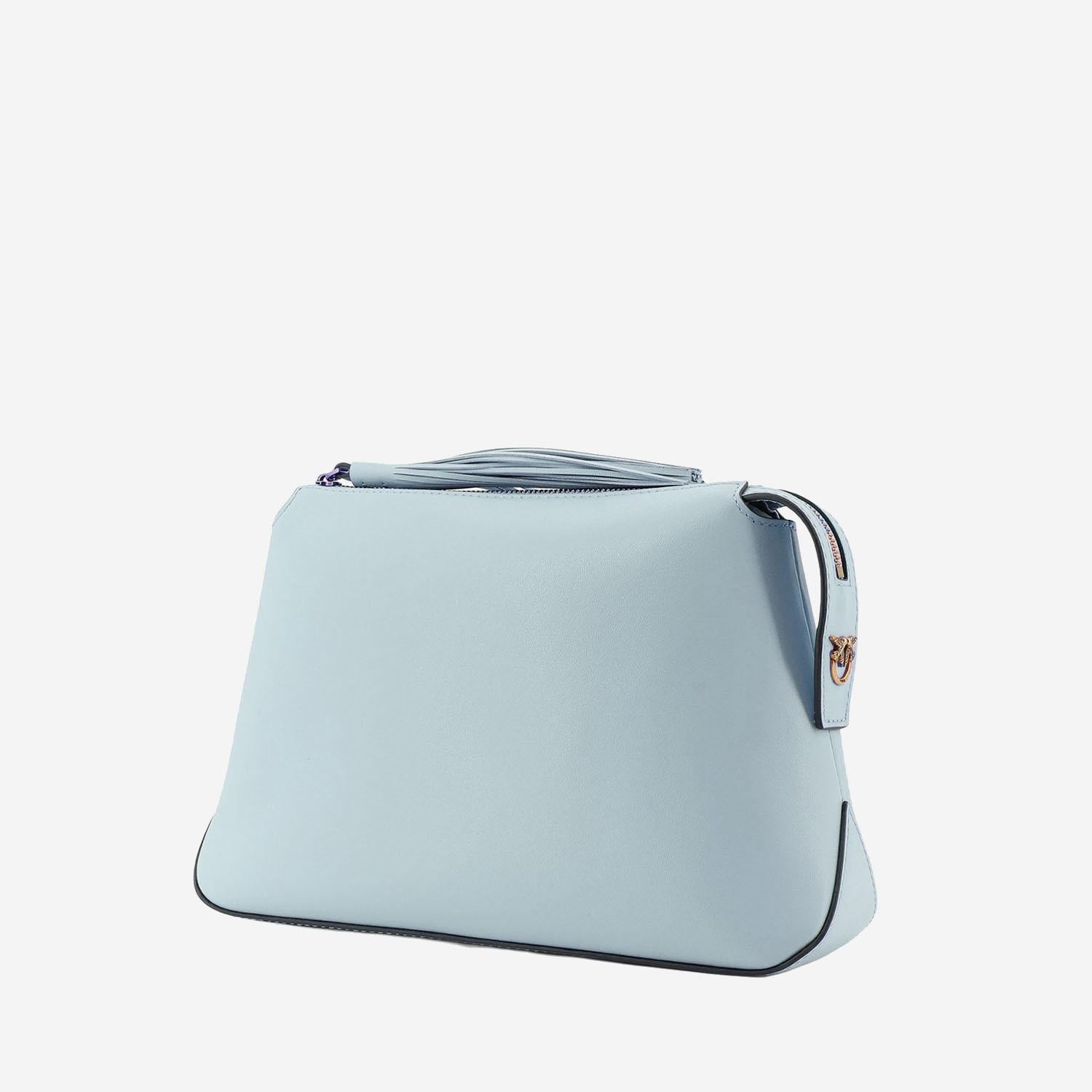 BEAUTY CASE IN PELLE CON LOGO 106376 A0QOE37Q PINKO 
