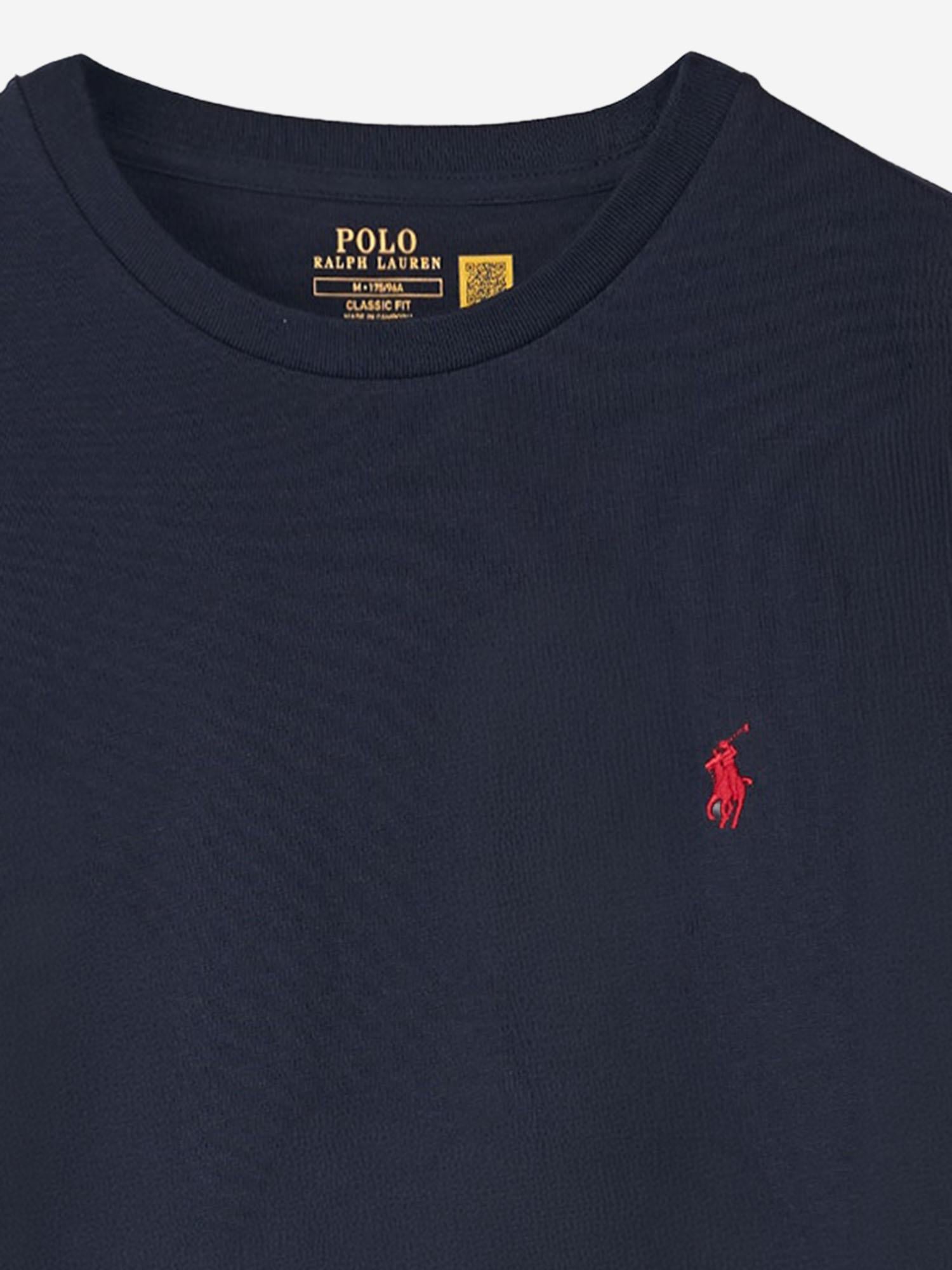 T-SHIRT IN COTONE CON LOGO 710707087 004 POLO RALPH LAUREN 