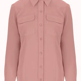 CAMICIA SIGNATURE IN SETA Q23E231 FLAMINGO PINK EQUIPMENT 