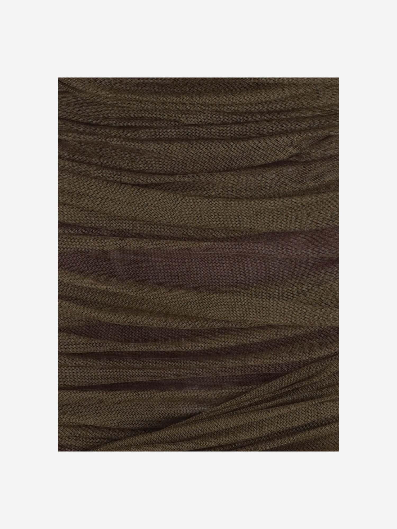 ABITO BUSTIER ARRICCIATO IN TULLE 783898 Y4C343217 SAINT LAURENT 