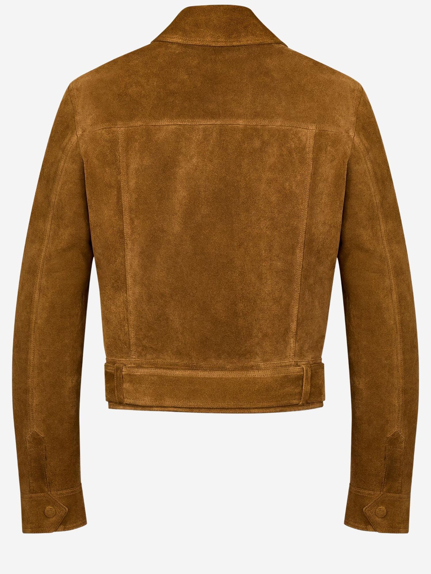 GIACCA CORTA IN SUEDE 860867 YC2AY2104 SAINT LAURENT 