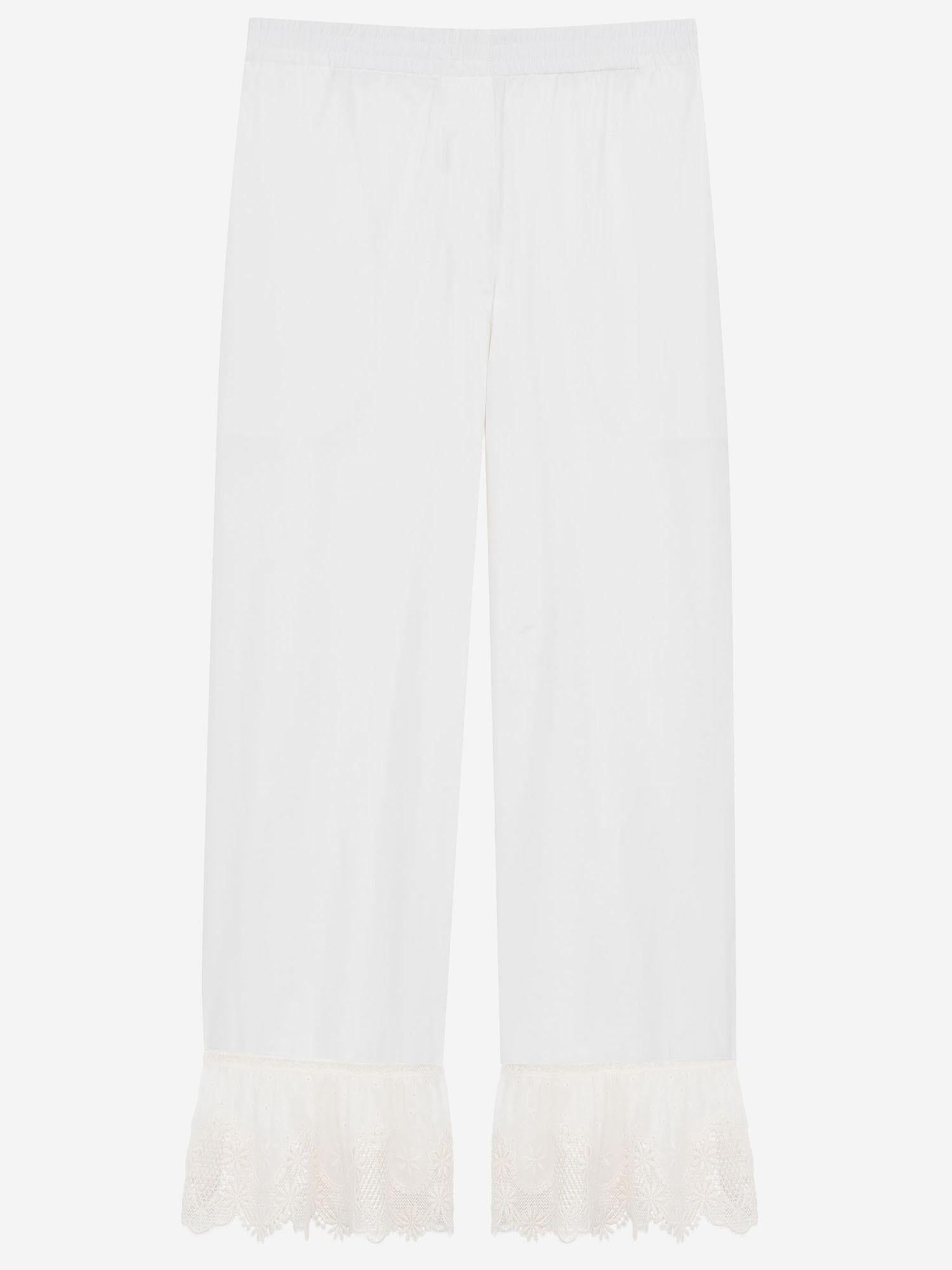 Pantaloni in popeline di cotone 831230 Y227W9601 SAINT LAURENT 