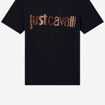 T-SHIRT IN COTONE CON STAMPA LOGO 80OAHT03 CJ500899 JUST CAVALLI 