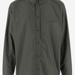 CAMICIA IN COTONE CON LOGO 738760 TNM602762 BALENCIAGA 