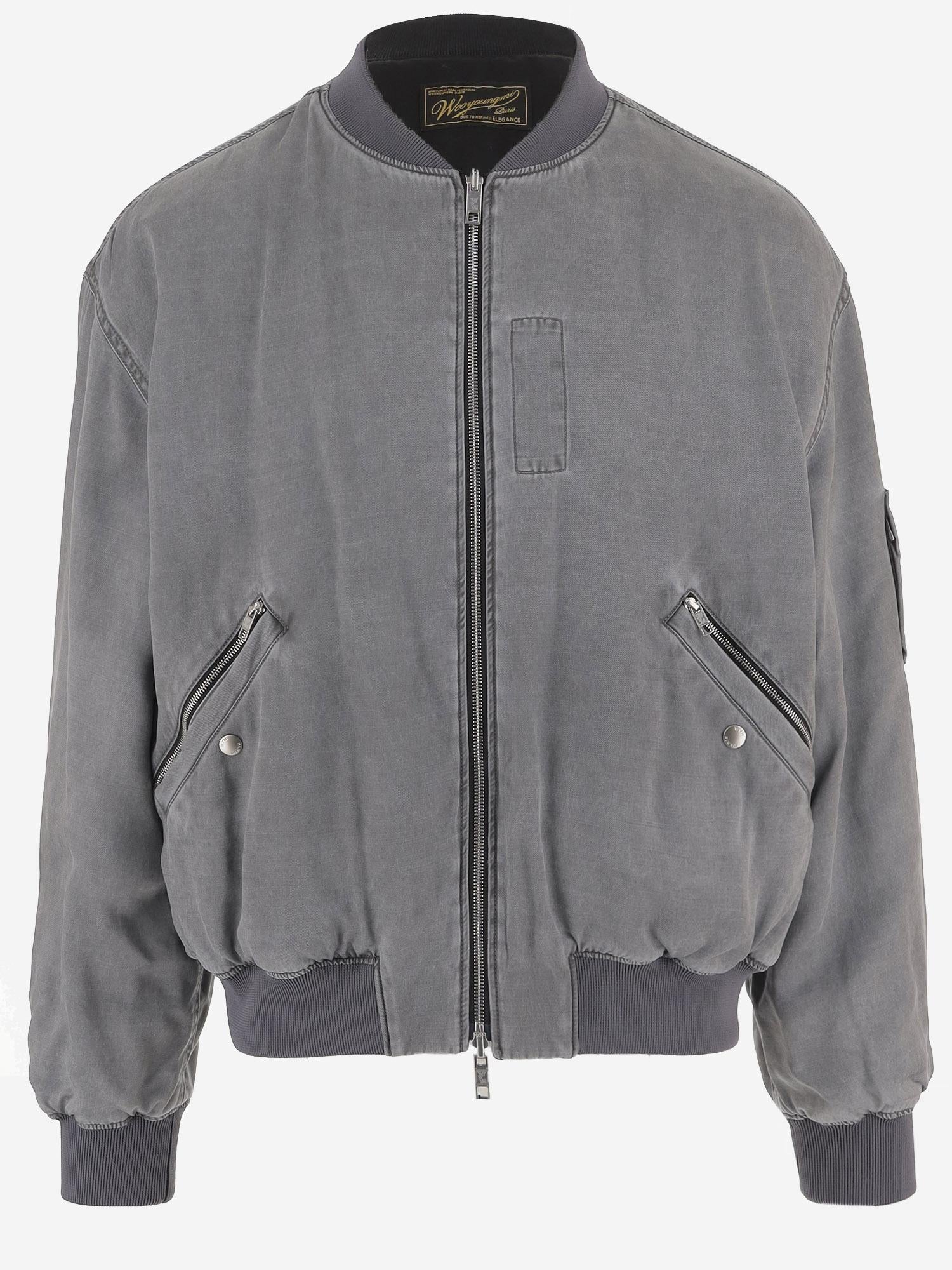 GIACCA REVERSIBILE IN CUPRO E NYLON W261JP07 931G WOOYOUNGMI 