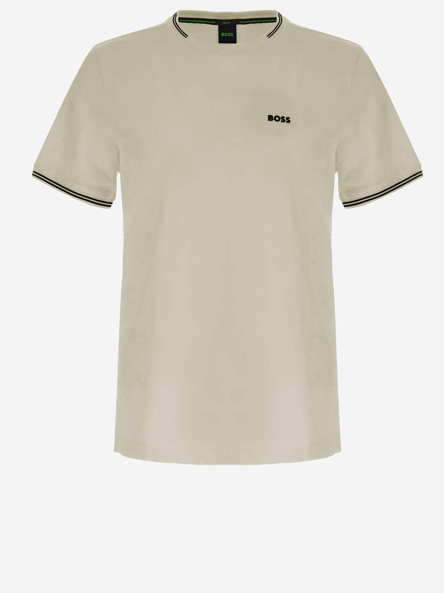 T-SHIRT IN COTONE STRETCH CON LOGO 50521245 275 HUGO BOSS 