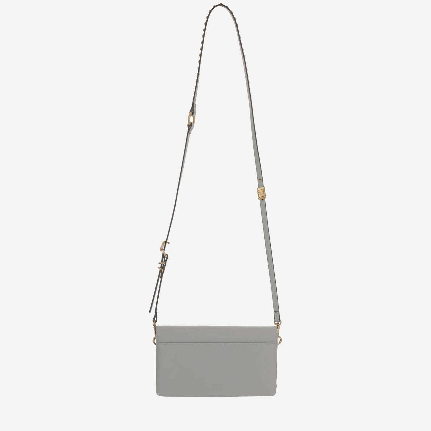 BORSA IN PELLE CON LOGO 106023 A0QOK32Q PINKO 