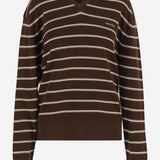 MAGLIA IN MISTO COTONE STRTETCH CON MOTIVO A RIGHE MML03E 183MF0324 MIU MIU 