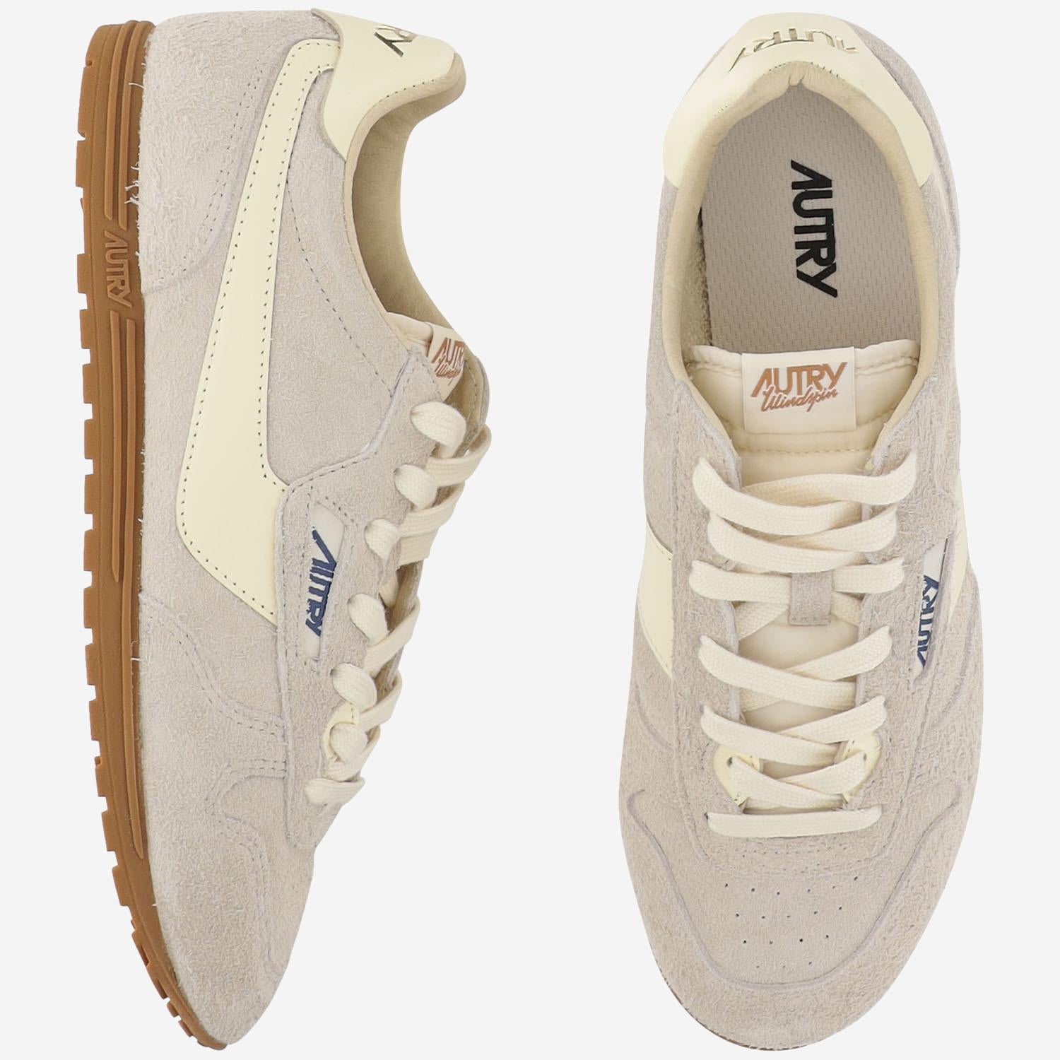 SNEAKERS WINDSPIN IN PELLE WSLMUB01 SUEDELEATWIFERUT AUTRY 