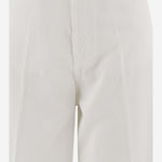 PANTALONI IN COTONE CON GAMBA AMPIA S26398 0100 SASUPHI 