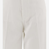 PANTALONI IN COTONE CON GAMBA AMPIA S26398 0100 SASUPHI 