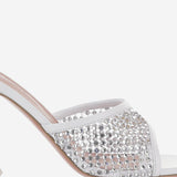 SANDALI LUPITA CRYSTAL LUPITACRYSTALNETSLIPPER 95WHITE AMINA MUADDI 