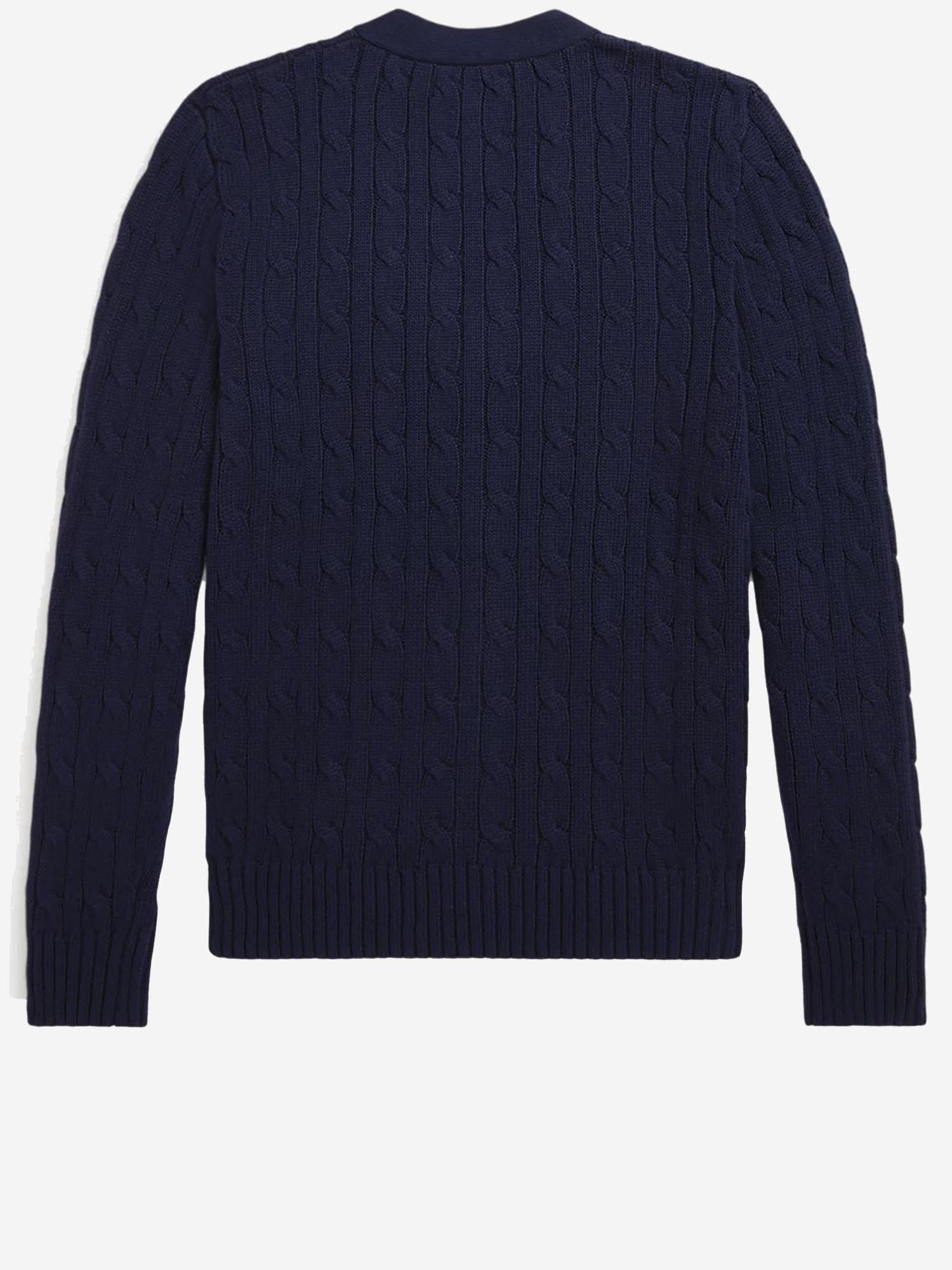 CARDIGAN IN COTONE CON LOGO 323925717 006 POLO RALPH LAUREN KIDS 
