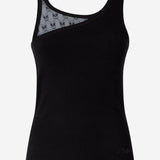 TOP IN COTONE STRETCH CON LOGO 106461 A362Z99 PINKO 