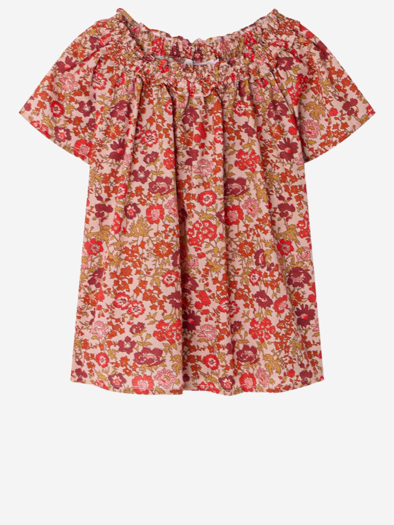 TOP IN COTONE CON MOTIVO FLOREALE S06GBLW00019 520 BONPOINT KIDS 