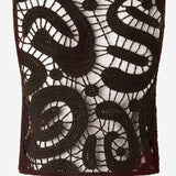 Top in crochet geometrico 106438 A354M05 PINKO 