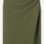 GONNA HEVIRA IN COTONE CON DRAPPEGGIO LATERALE 011116 2603604 DRIES VAN NOTEN 