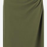 GONNA HEVIRA IN COTONE CON DRAPPEGGIO LATERALE 011116 2603604 DRIES VAN NOTEN 