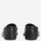 MOCASSINI IN PELLE CON MORSETTO 867507 AAGEH1000 GUCCI 