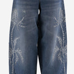 jEANS effetto lavato con palme A544J122A C6F18 BLUMARINE 