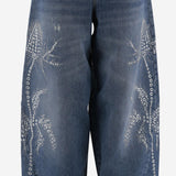 jEANS effetto lavato con palme A544J122A C6F18 BLUMARINE 