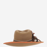 CAPPELLO fedora IN LANA CAMELFEDORAHATTERRACOTARIBBON NATURAL ALEXIA ALVAREZ DE TOLEDO 