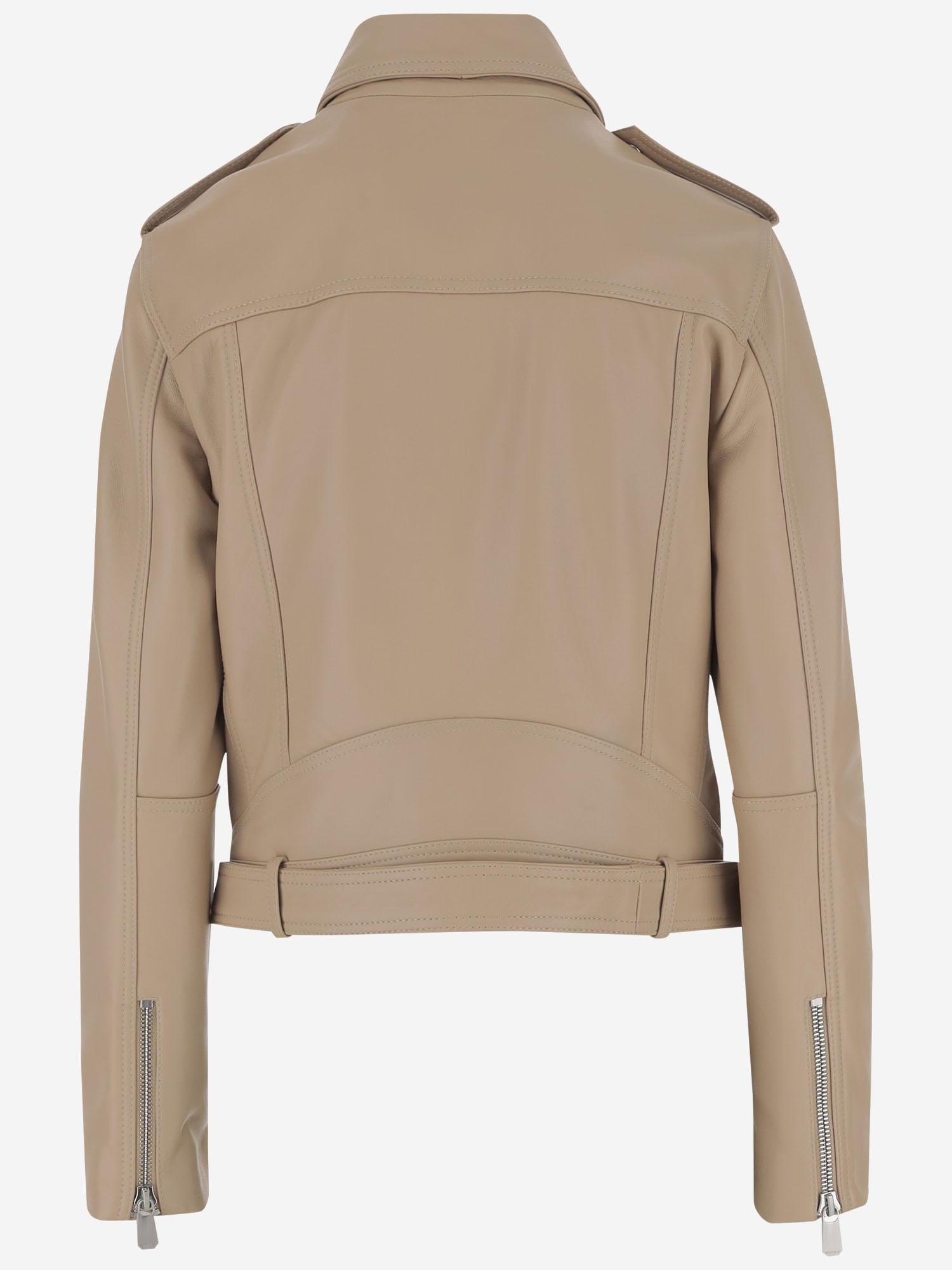 GIACCA BIKER IN PELLE 103897 A21LD42 PINKO 
