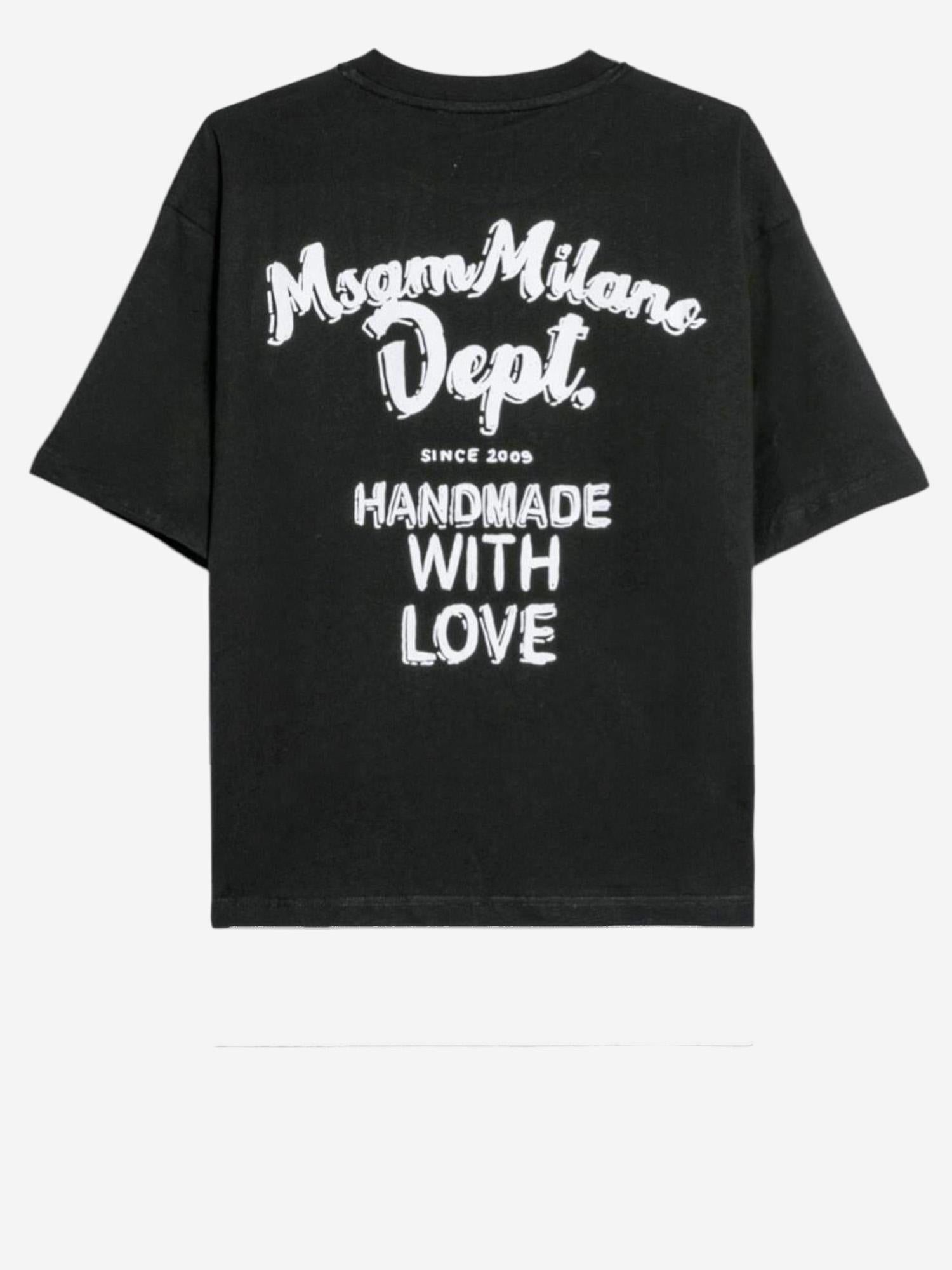 T-SHIRT IN COTONE CON LOGO S6MSJUTH134 110 MSGM KIDS 