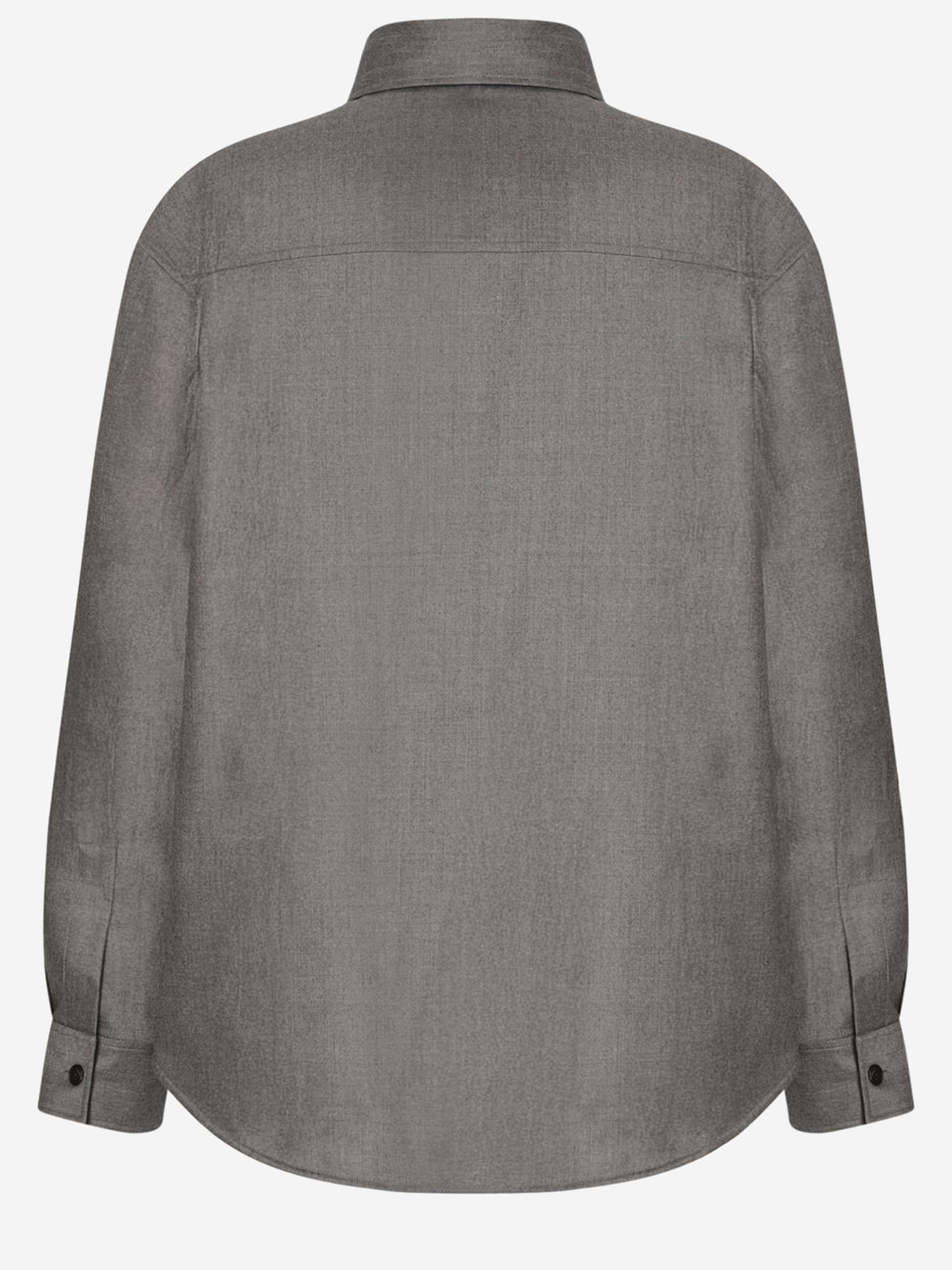 CAMICIA DASHIELL IN LANA VERGINE 1085W4084 GRY THE ROW 