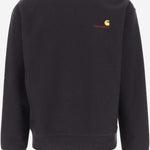 FELPA AMERICAN SCRIPT IN MISTO COTONE CON LOGO I025475 89XX CARHARTT WIP 
