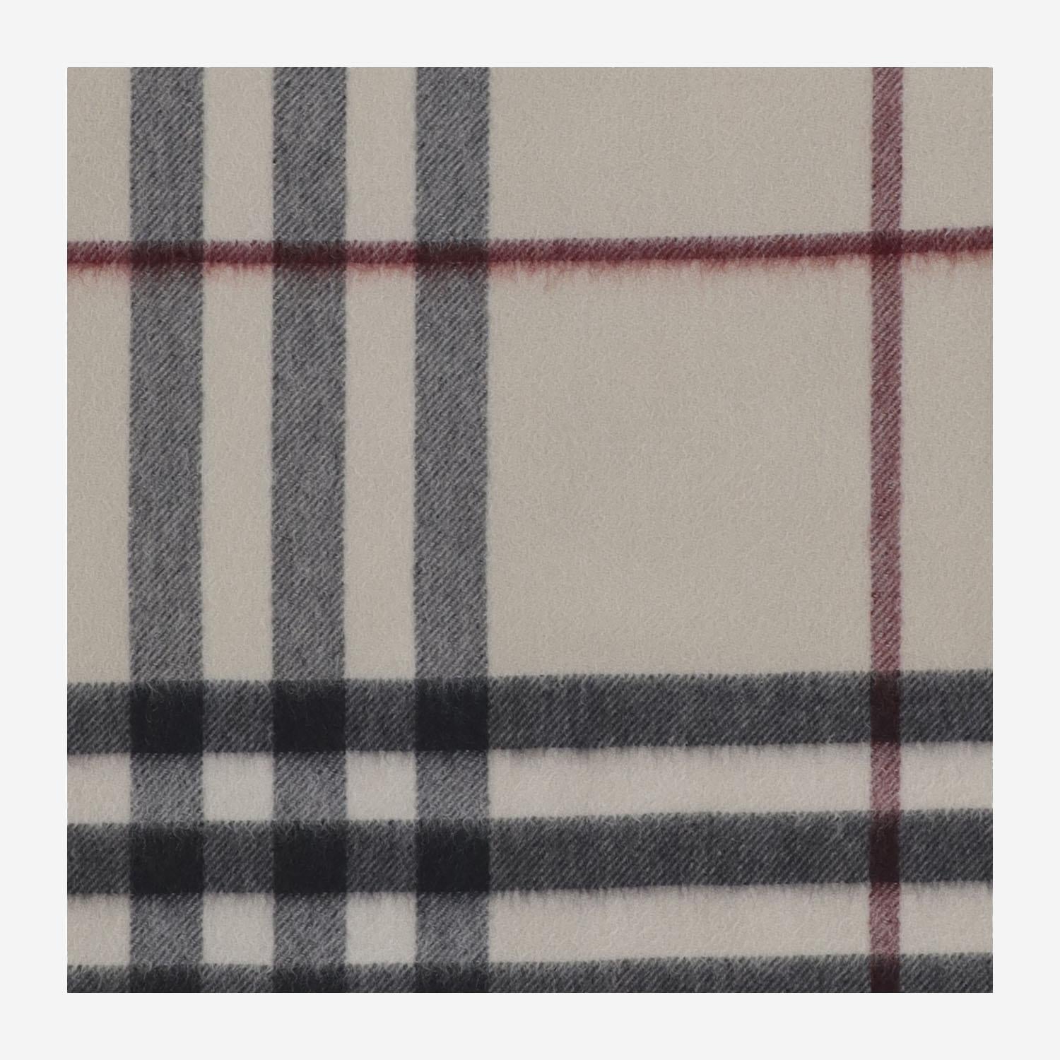 SCIARPA IN CASHMERE CHECK 8077884 STONE BURBERRY 