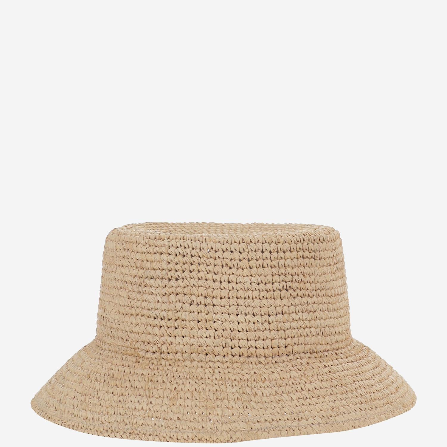 CAPPELLO BUCKET IN RAFIA CON LOGO ACU00835AW00501 142 JACQUEMUS 