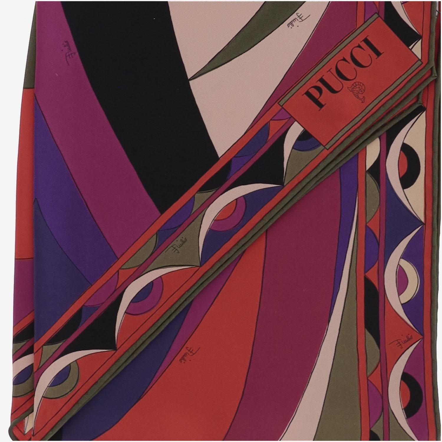 Foulard in seta con stampa 5UGB85 5UC292 EMILIO PUCCI 