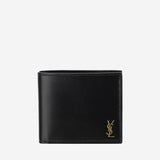 PORTAFOGLIO TINY CASSANDRE EAST/WEST IN PELLE LUCIDA 607727 02G0W1000 SAINT LAURENT 
