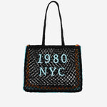 BORSA SHOPPING ULYSS IN RAFIA ULYSS NOIR WILD 