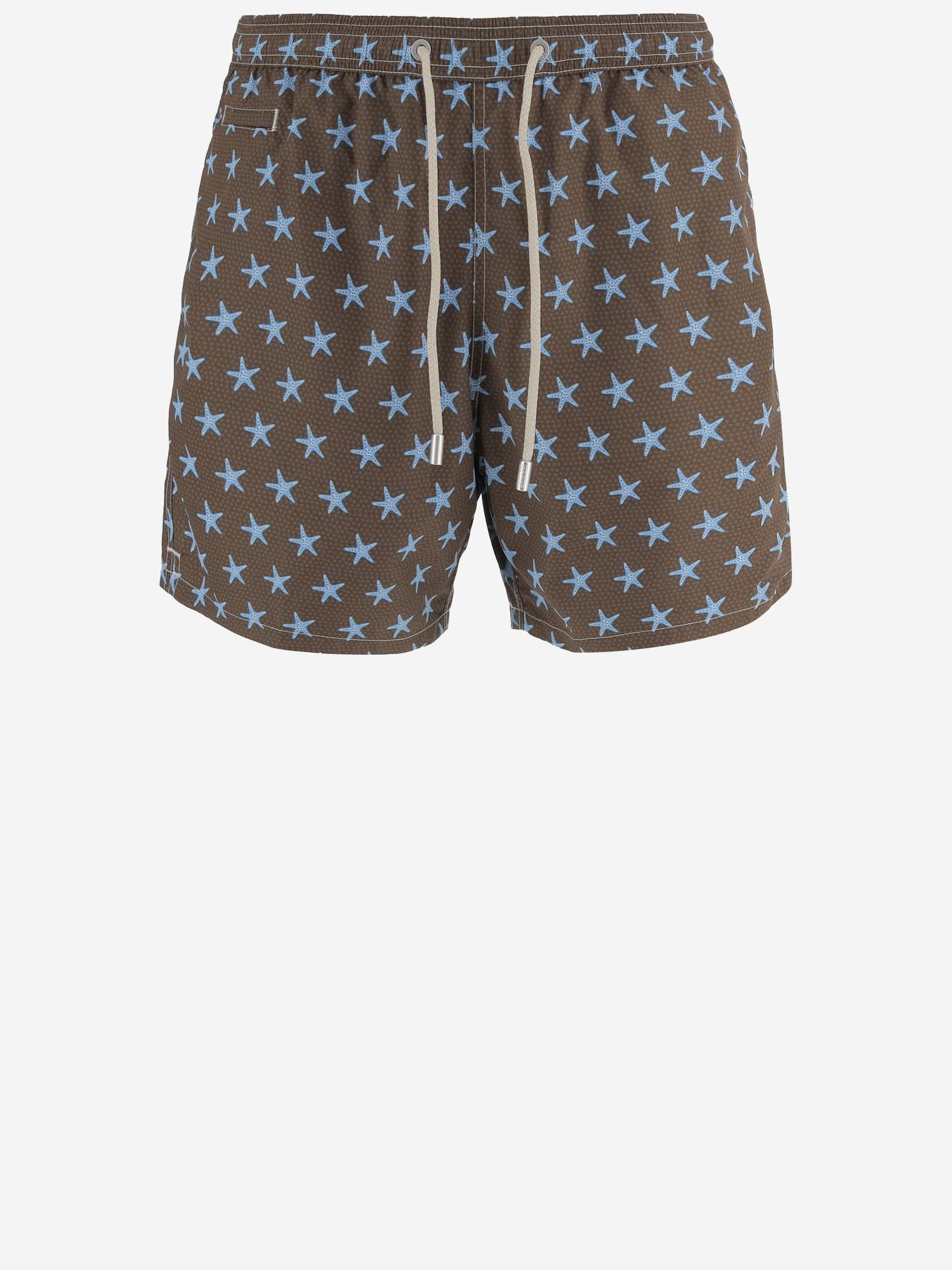 SHORTS DA BAGNO IN NYLON CON MOTIVO FANTASIA LIG0003 07742L MC2 SAINT BARTH 
