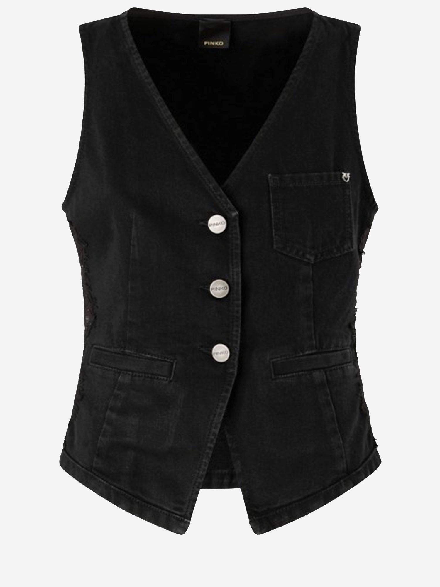 GILET IN COTONE 106424 A33VZ99 PINKO 