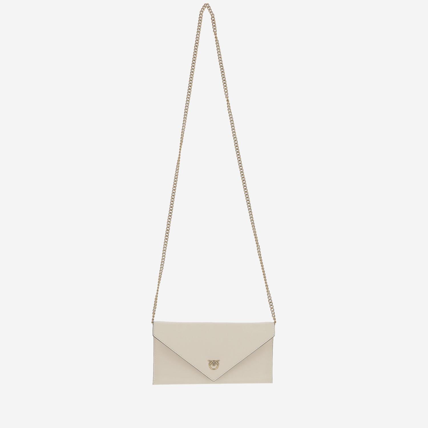 BORSA MINI PIATTA IN PELLE 105347 A0F1Z14Q PINKO 